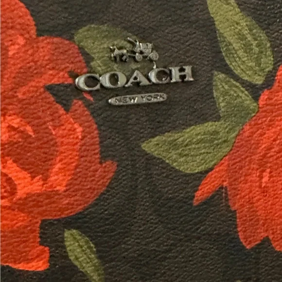 Coach City Tote in Signature Canvas in Camo Rose Floral Print - Picture 3 of 10